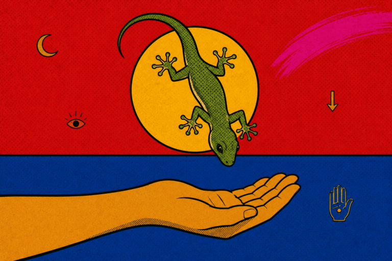 Lizard Falling on Your Body? Here's What It Really Means