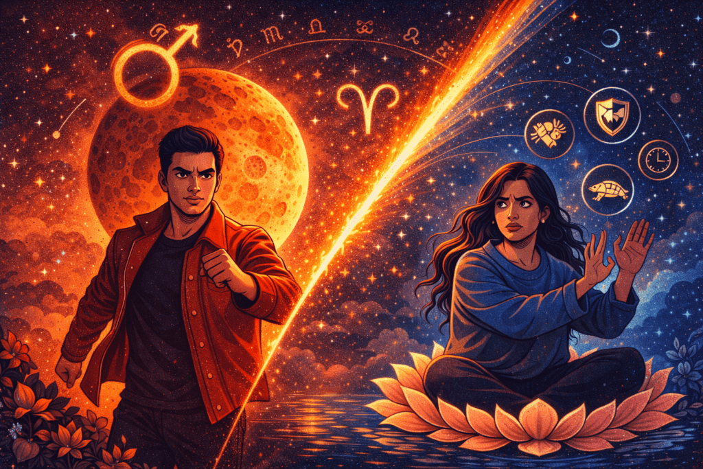 Mars in Aries 2026 transit rashi predictions effects