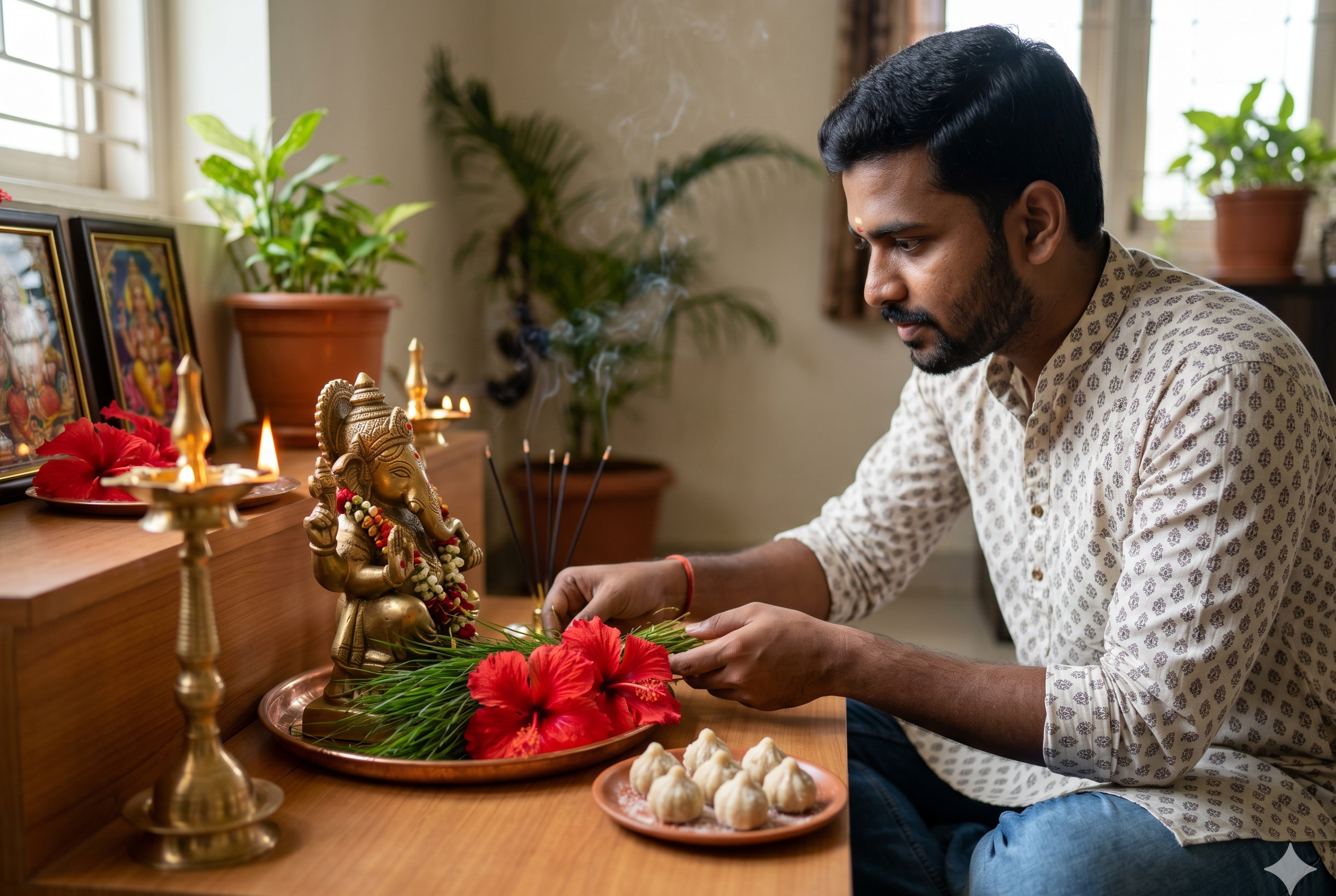 Sankashti Chaturthi May 2026 modak durva puja vidhi