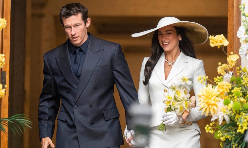 Dua Lipa and Callum Turner